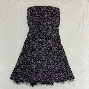 Tripp NYC by Daang Goodman steam punk Corset dress. Purple. Size Large